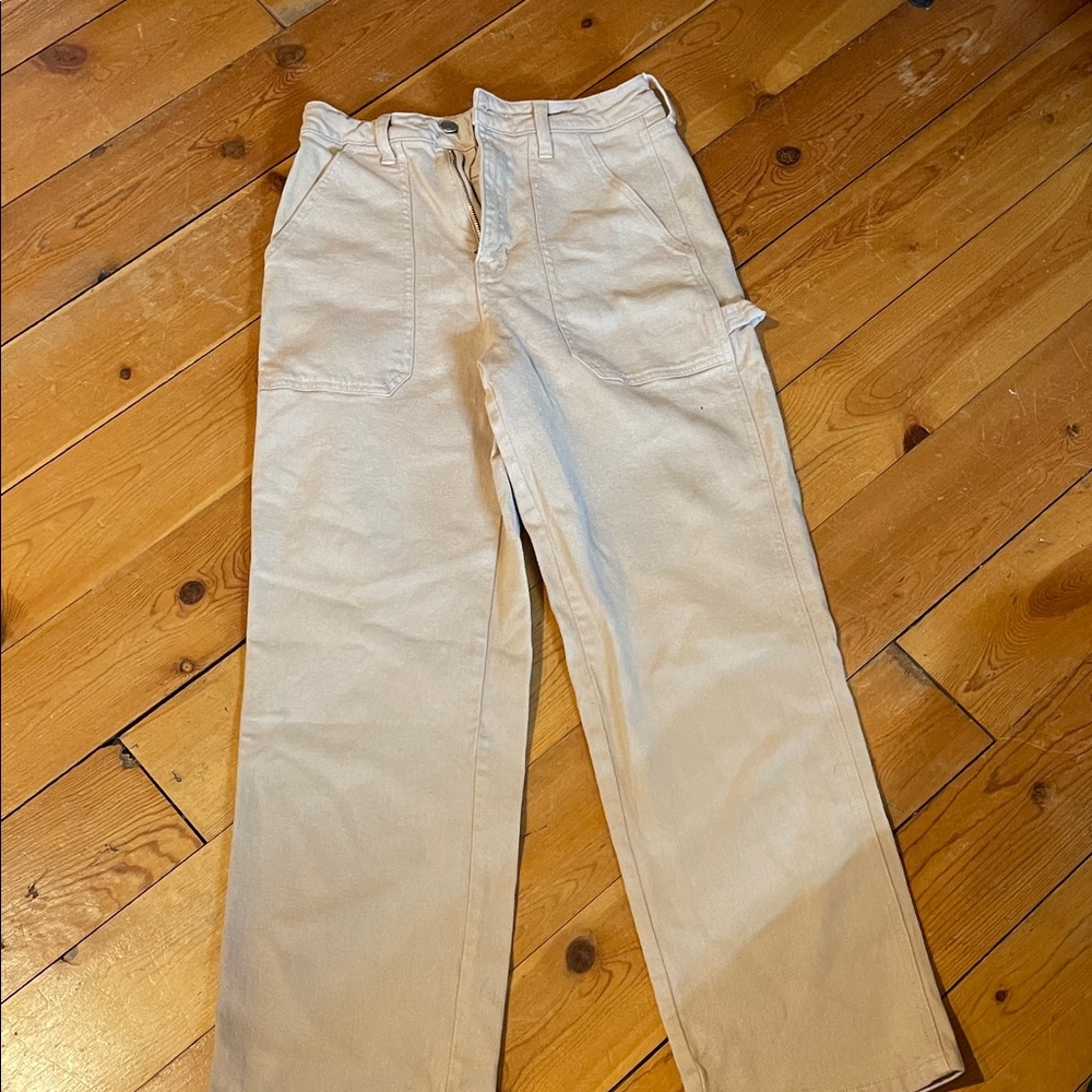 JBD Wide Leg Cargo Tan Pants